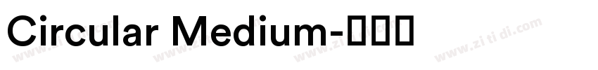 Circular Medium字体转换
